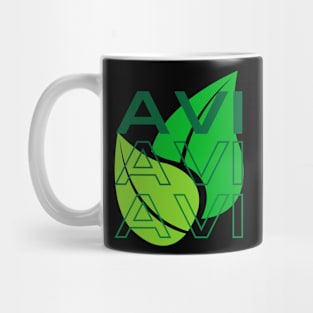 Avi with Leaves Mug